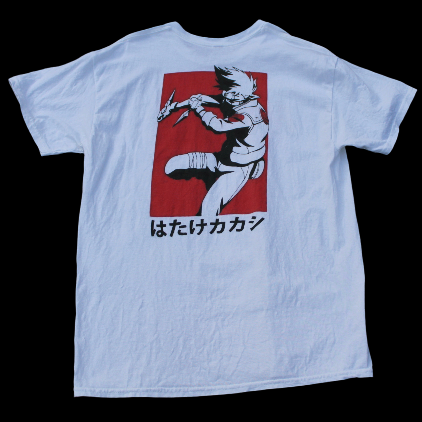 Naruto White Unisex T-Shirt “Kakashi the Copy Ninja”