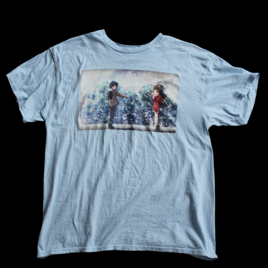 Erased Light Blue Unisex T-Shirt “Let’s be friends”